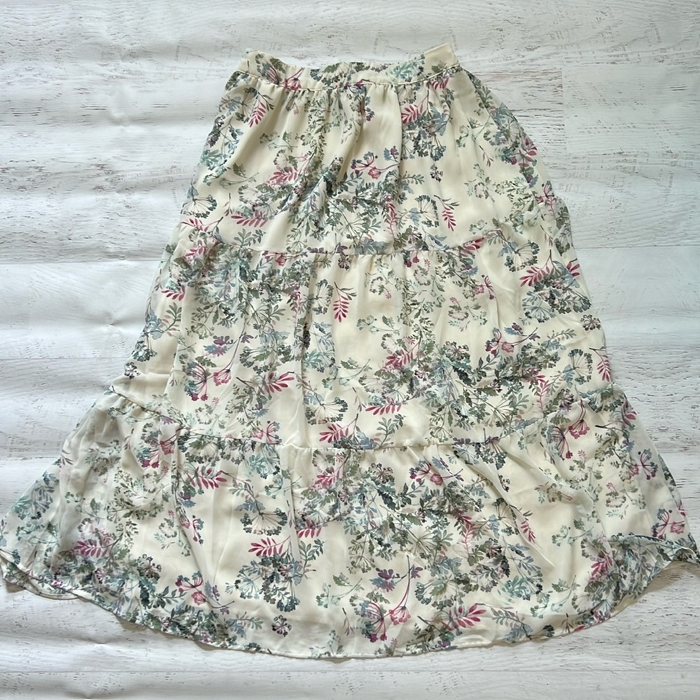 Vince Camuto Floral Maxi Skirt SMALL